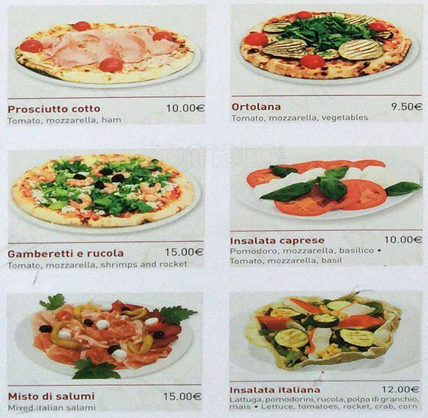 Menu di Cafè de Ville 