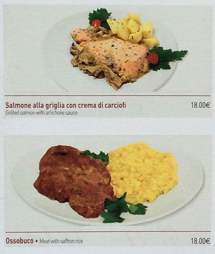 Menu di Cafè de Ville 