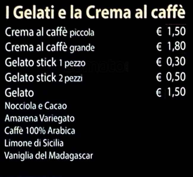 Menu di McCafé 