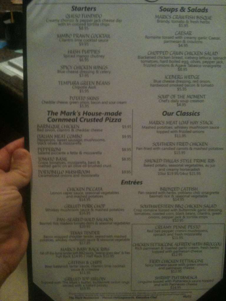 The Mark Menu, Menu for The Mark, Killeen, Killeen Urbanspoon/Zomato