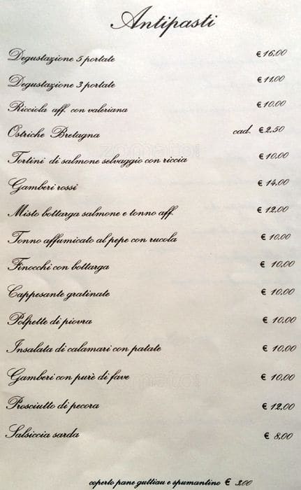 Menu di Ampere 57 
