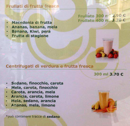 Menu di Piazza Santa Maria beltrade 