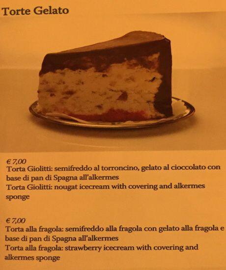 Menu di Bar Casina tre laghi 
