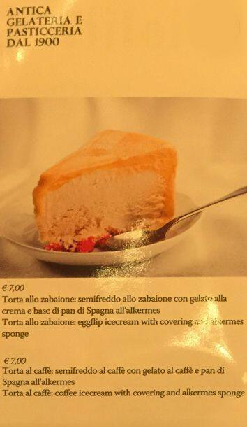 Menu di Bar Casina tre laghi 