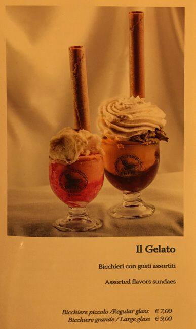 Menu di Bar Casina tre laghi 