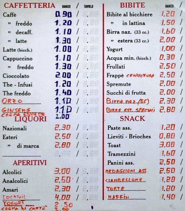 Menu di Le Petit Cafè 