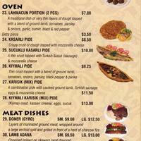 Beyti Turkish Kebab Brooklyn New York City Urbanspoon Zomato Scanned Menu For Beyti Turkish Kebab