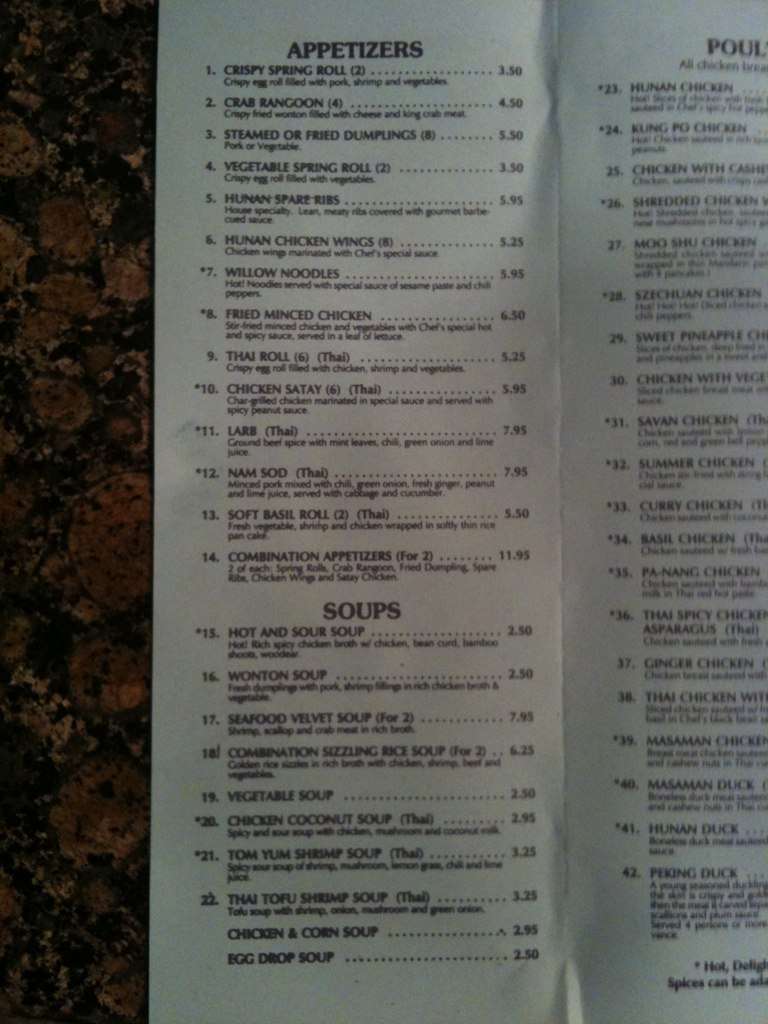 Hunan gourmet sandy springs ga menu Sydney