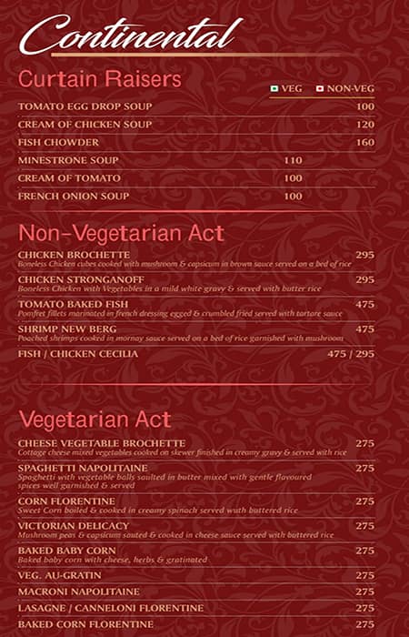Opera menu