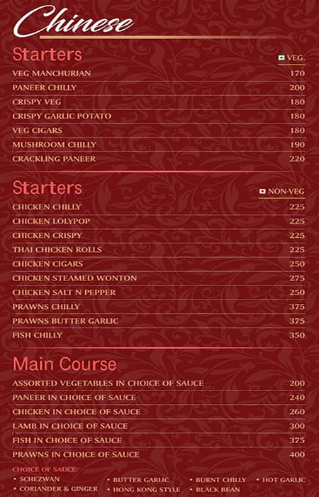 Opera menu