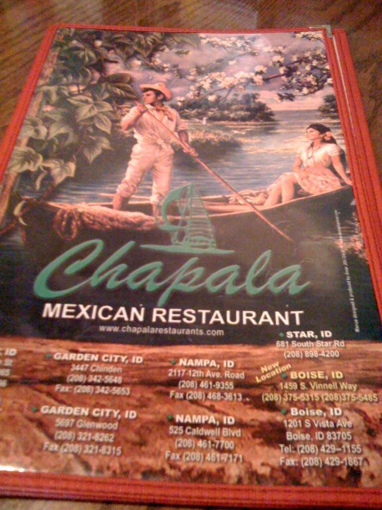 Chapala Mexican Restaurant Menu Urbanspoon Zomato Chapala Mexican Restaurant Nampa Menu