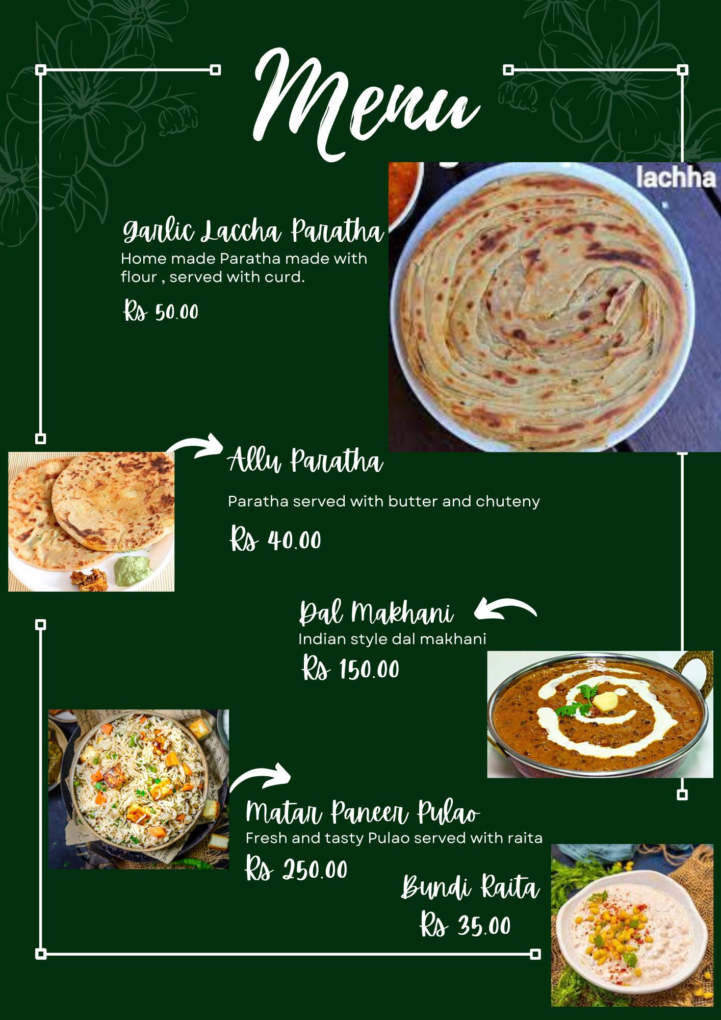 Menu of Friend's Kitchen, Chhatarpur, New Delhi