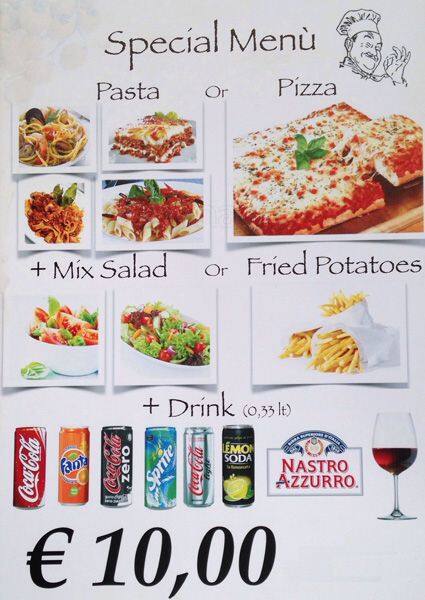 Menu di Pizzeria Pizza E Polli 