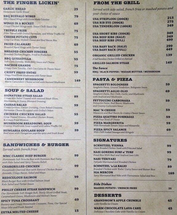 Wine & Meat Co. Menu, Menu for Wine & Meat Co., SCBD, Jakarta Zomato