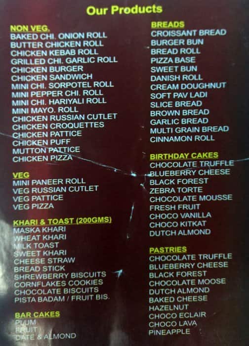 Menu of Hot Buns, Borivali West, Mumbai