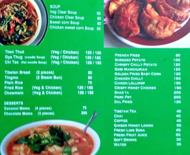 Himalyan Inn Tibet Kitchen Menu Zomato