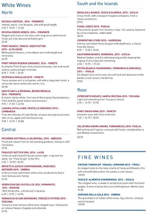 Getti menu