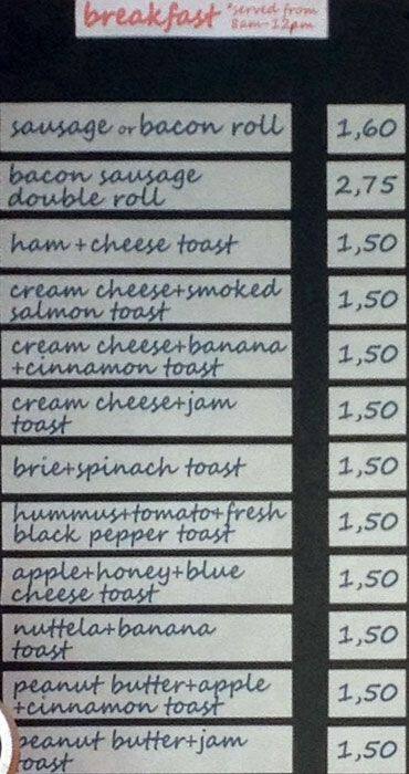 Let Me Eat menu