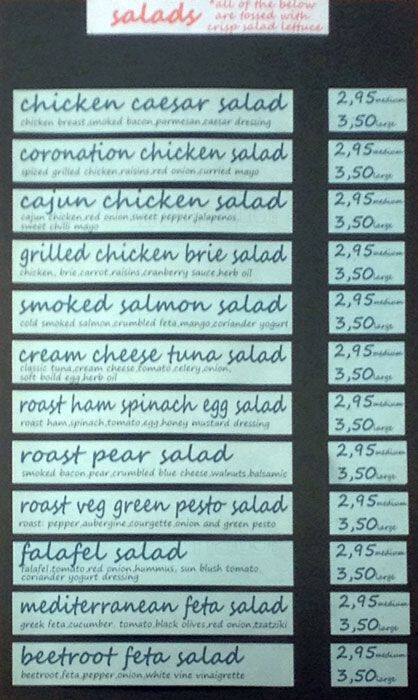 Let Me Eat menu