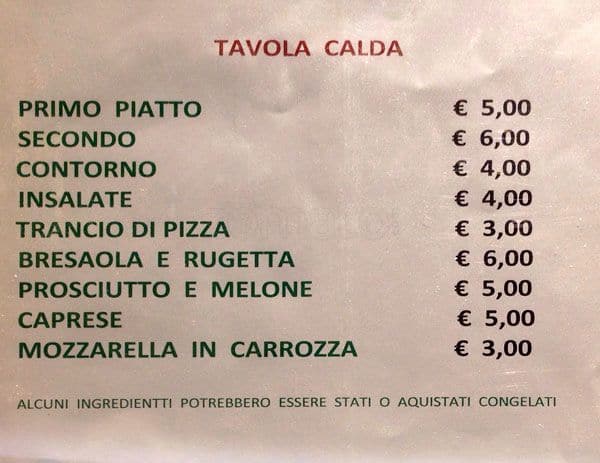Menu di Pasticceria Siciliana Nasisi Riccardo 