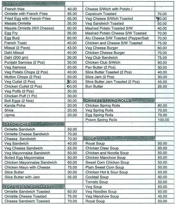 Race View Restaurant Menu Menu for Race View Restaurant Mahalaxmi Race View Restaurant Menu Menu for Race View Restaurant Mahalaxmi