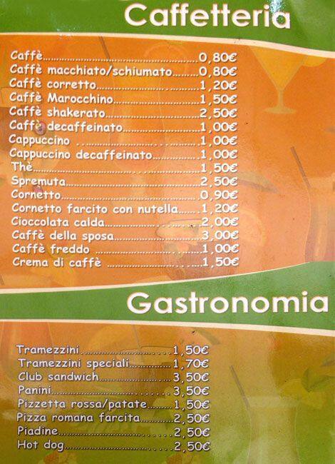 Menu di Pinguino Goloso 