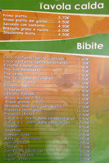 Menu di Pinguino Goloso 