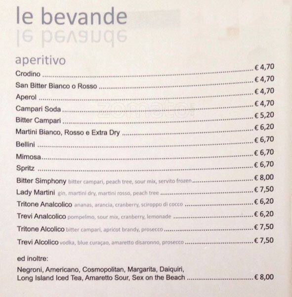 Menu di Espressamente Illy 