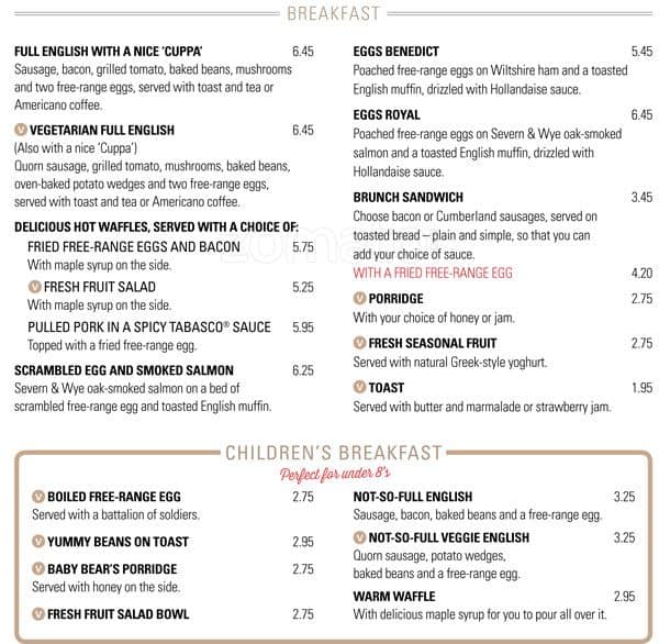 The Slug and Lettuce Menu, Menu for The Slug and Lettuce, Weybridge, London Zomato UK