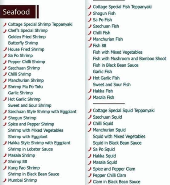 Menu at Pepper Hakka & Thai Cuisine restaurant, Toronto, 80 Ellesmere