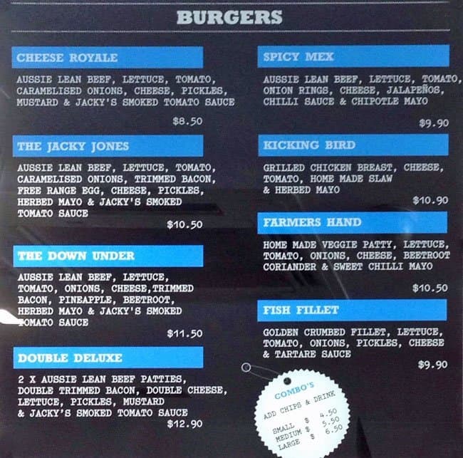 Saltwater Grill Menu, Menu for Saltwater Grill, Albert Park, Melbourne