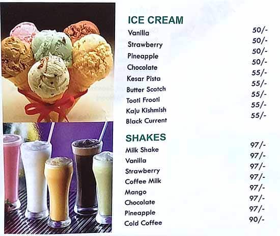 Madan Sweets & Restaurant in Ghaziabad menu