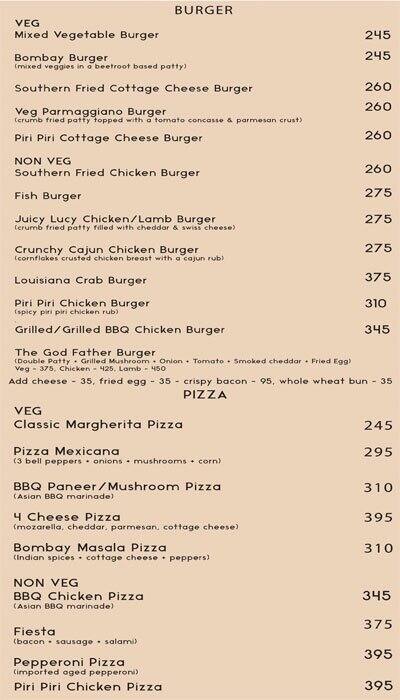 Free India Restaurant menu