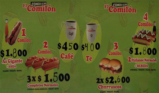 El comilon menu