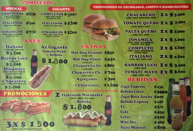 El comilon menu