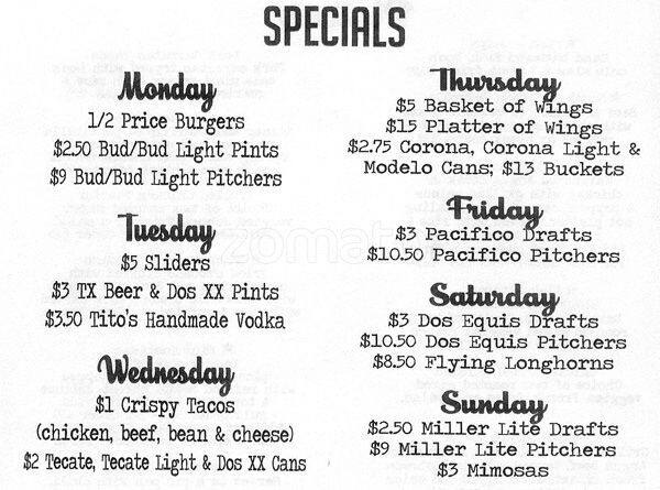 Doc's Motorworks 38th menu