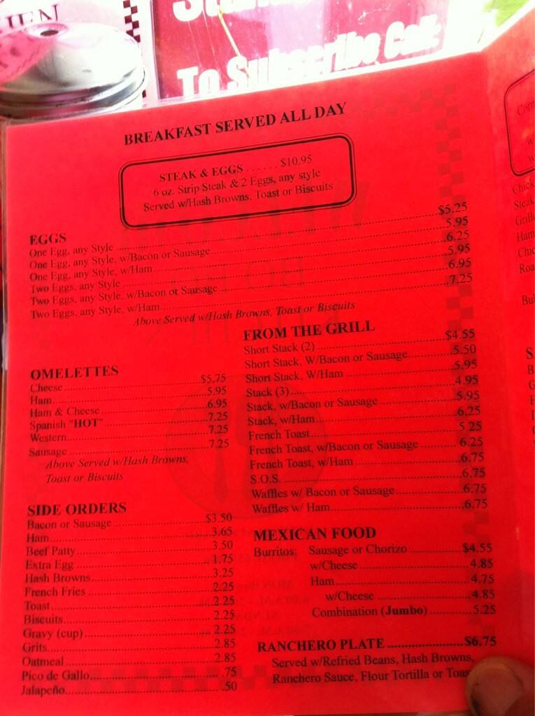 BOBO's Kitchen Menu, Menu for BOBO's Kitchen, San Angelo, San Angelo