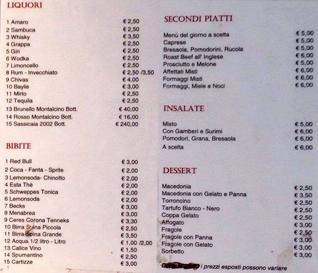 Menu di Clayton Cafè 