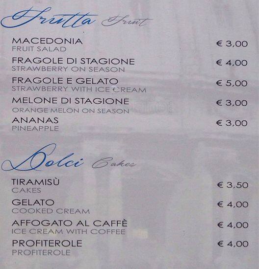 Menu di Ciao 