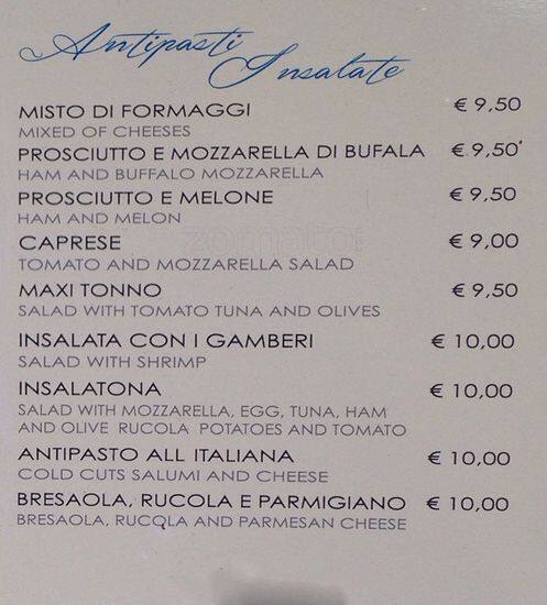 Menu di Ciao 