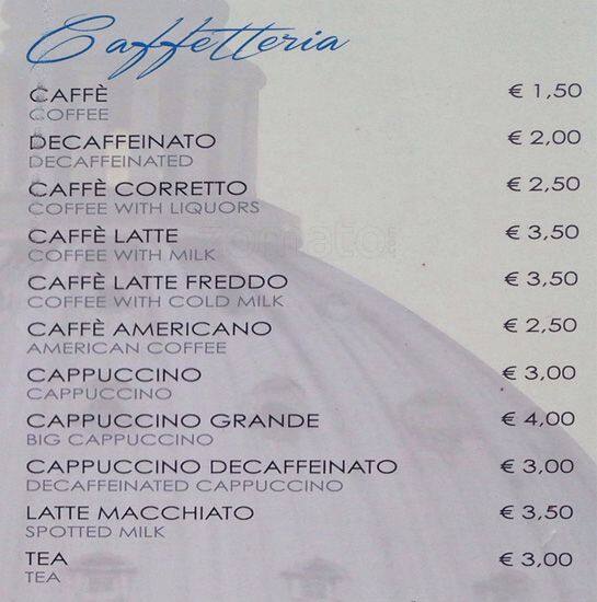 Menu di Ciao 