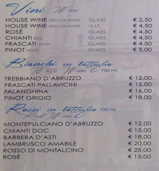 Menu di Ciao 