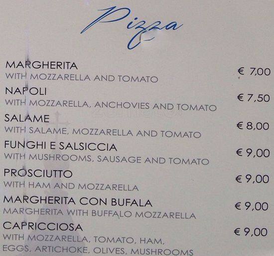 Menu di Ciao 