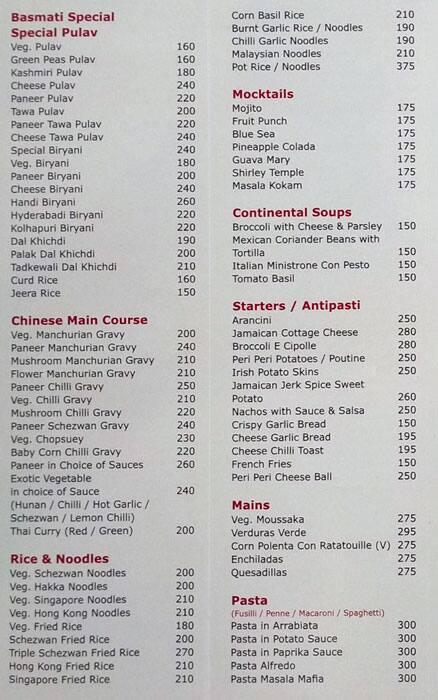 Menu at Radha Restaurant & Banquets, Mumbai