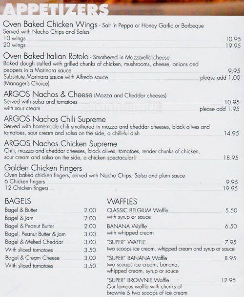 Just Desserts Menu, Menu for Just Desserts, Downtown Yonge, Toronto