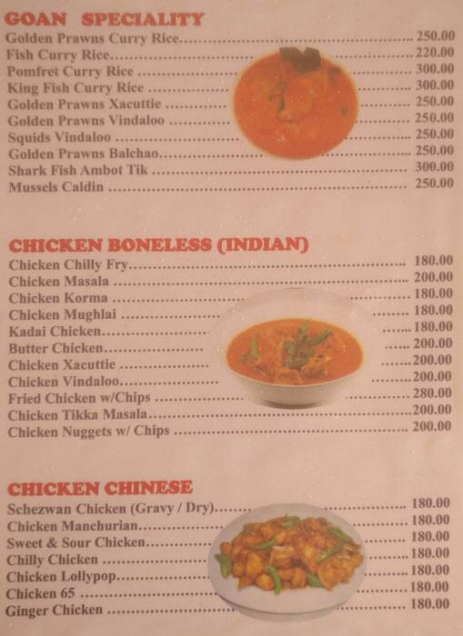 Brian's The Seaway's Beach Shack menu