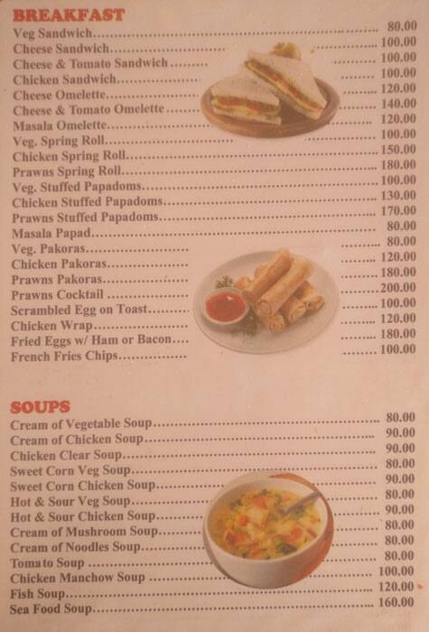 Brian's The Seaway's Beach Shack menu