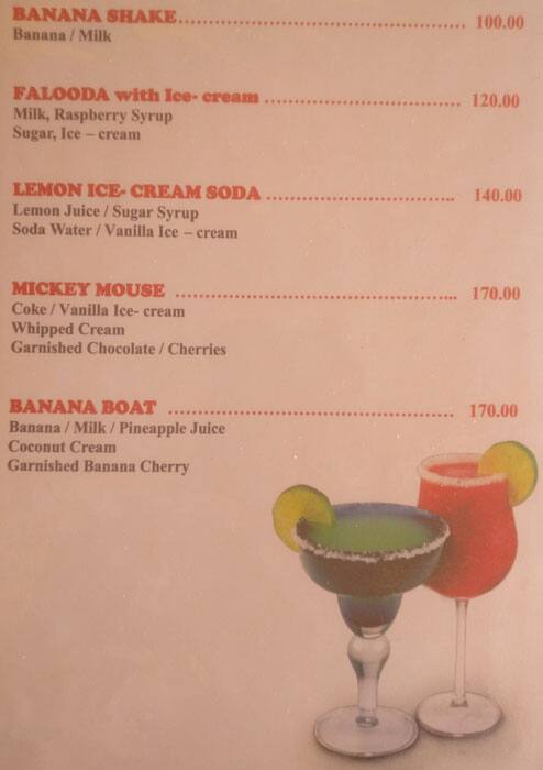 Brian's The Seaway's Beach Shack menu