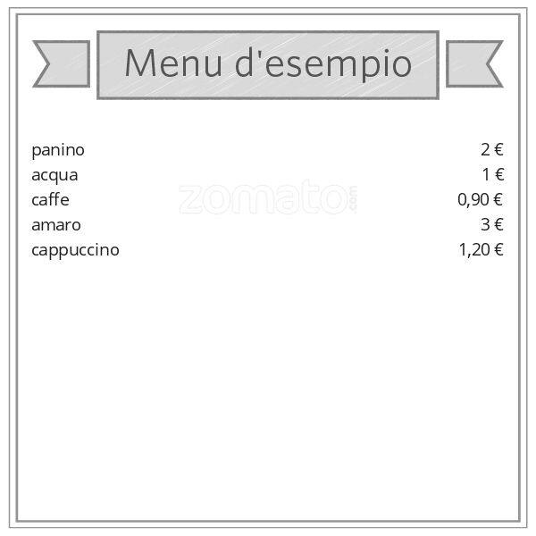 Menu di Pippo Bar 