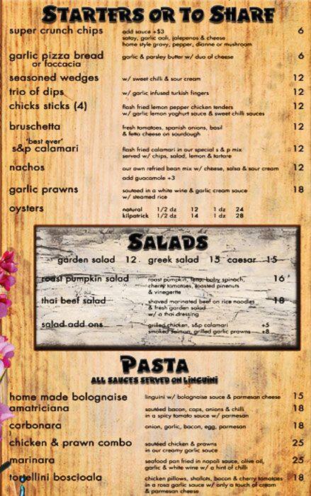 Sand Cafe Menu Menu For Sand Cafe Surfers Paradise Gold Coast